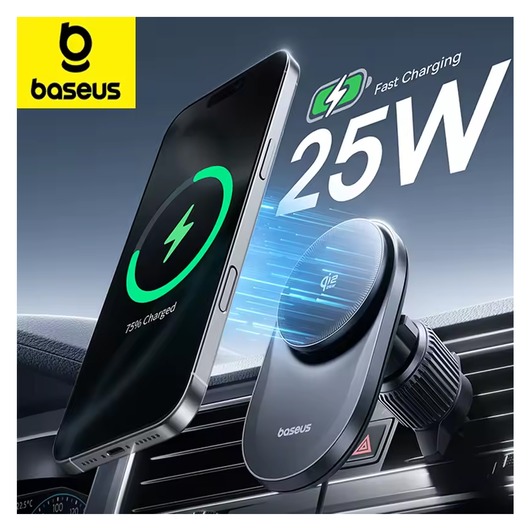 Baseus VC2 Pro Qi2.2 MagSafe Telefoonhouder Ventilatierooster Auto 25W Opladen afbeelding 2