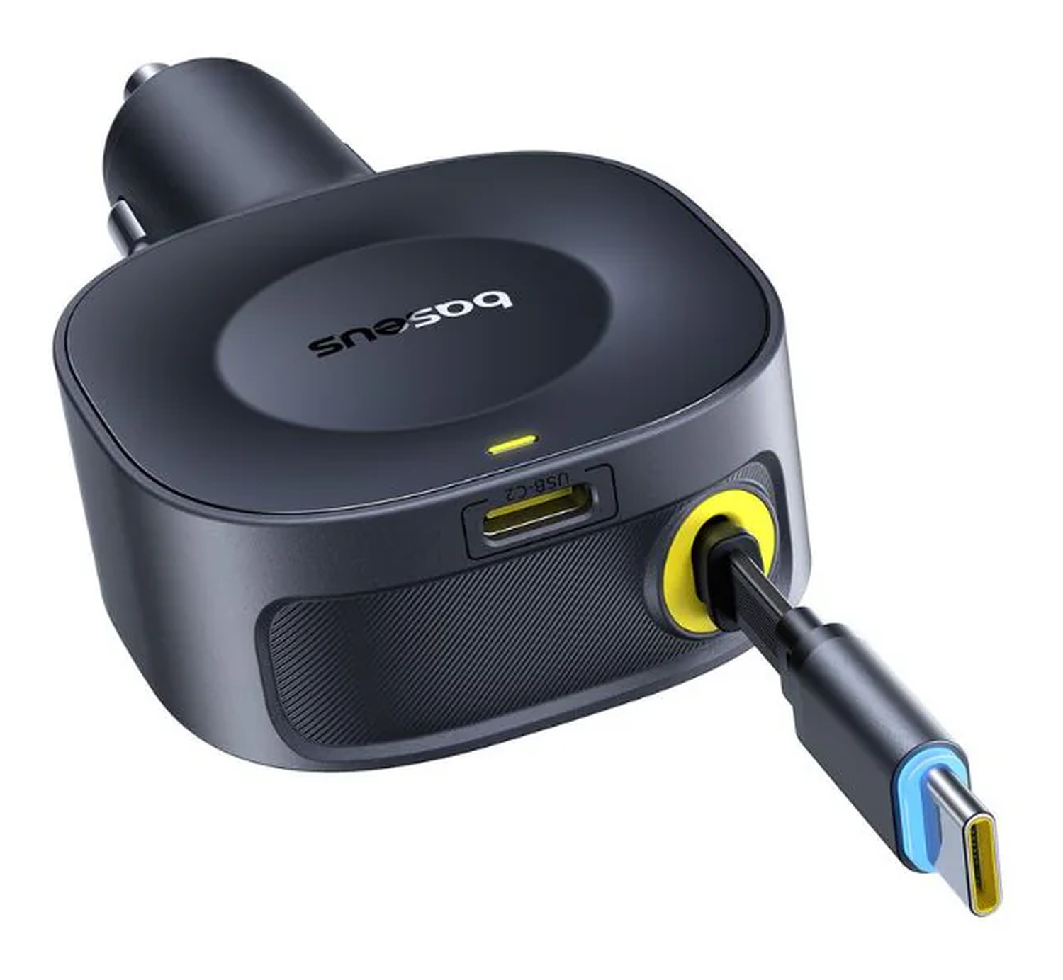 Baseus PrimeTrip VR2 Autolader 60W met Uitrekbare USB-C Kabel Zwart afbeelding 11