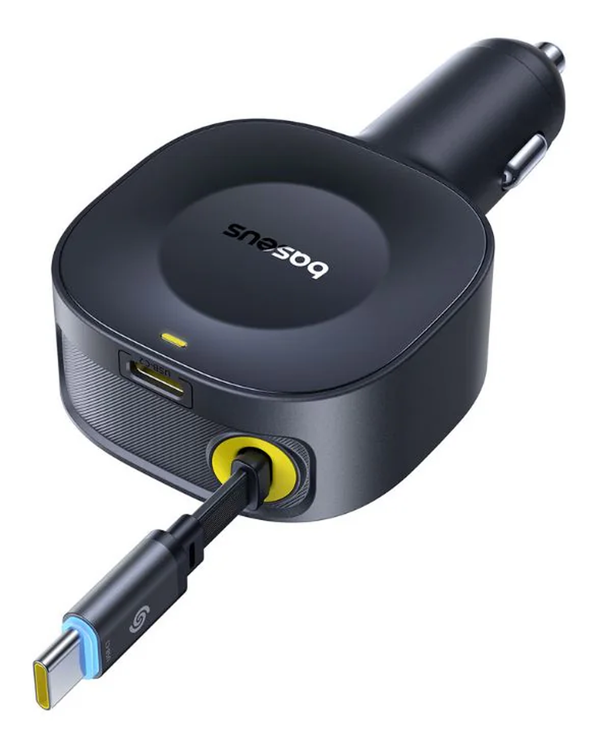 Baseus PrimeTrip VR2 Autolader 60W met Uitrekbare USB-C Kabel Zwart afbeelding 12