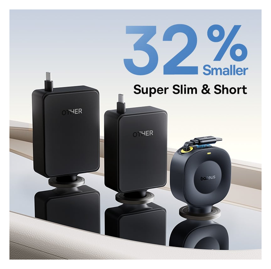 Baseus PrimeTrip VR2 Autolader 60W met Uitrekbare USB-C Kabel Zwart afbeelding 7