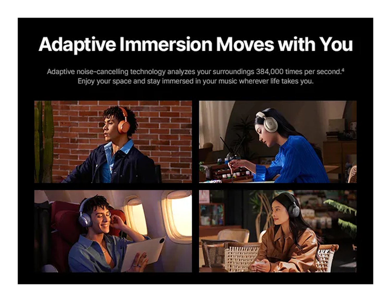 Baseus Inspire XH1 Noise Cancelling Draadloze Koptelefoon ANC Wit afbeelding 9