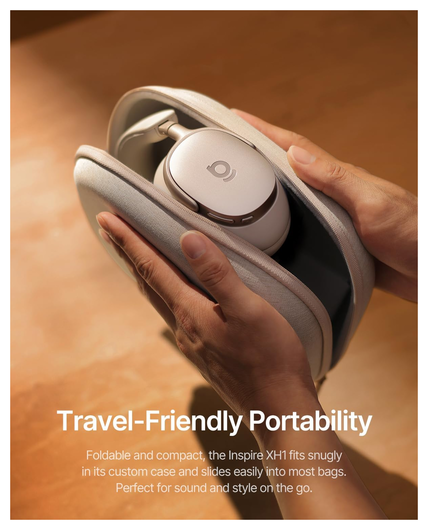 Baseus Inspire XH1 Noise Cancelling Draadloze Koptelefoon ANC Wit afbeelding 10