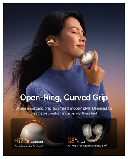 Baseus Inspire XC1 Open-Ear Draadloze Bluetooth Sport Oordopjes Wit afbeelding 6