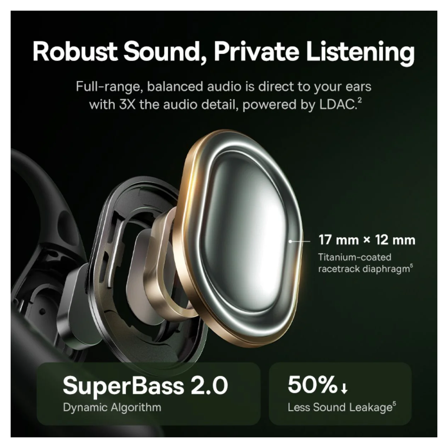 Baseus Eli Sport 2 Open-Ear True Wireless Earbuds Draadloze Oordopjes Wit afbeelding 8