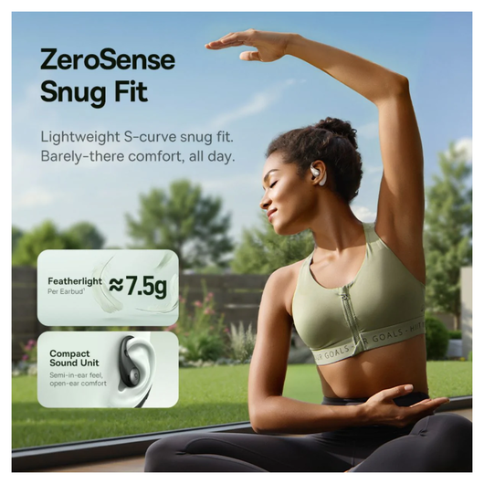 Baseus Eli Sport 2 Open-Ear True Wireless Earbuds Draadloze Oordopjes Groen afbeelding 6