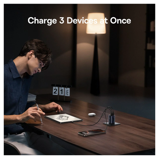 Baseus PicoGo AE11 67W USB-A/USB-C Snellader Fast Charge Zwart afbeelding 4