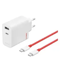Originele OnePlus SUPERVOOC 80W Snellader + USB-C Kabel 1M Wit afbeelding