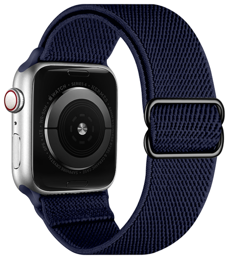 SBG Nylon - Apple Watch Bandje - 1-11/SE/Ultra - 49/46/45/44/42MM - Donkerblauw afbeelding 8