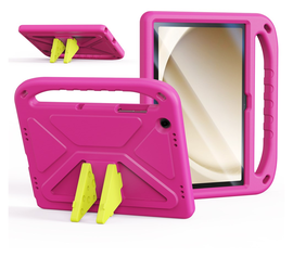 Dux Ducis PUFF Samsung Tab A11 Plus / A9 Plus Kinder Tablethoes Handvat Roze afbeelding