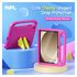 Dux Ducis PUFF Samsung Tab A11 Plus / A9 Plus Kinder Tablethoes Handvat Roze afbeelding 3