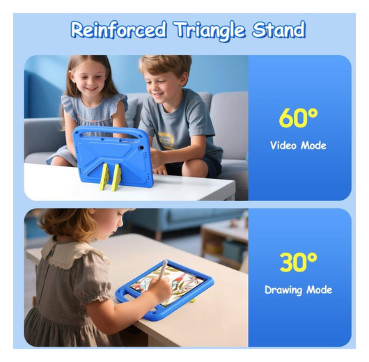 Dux Ducis PUFF Samsung Tab A11 Plus / A9 Plus Kinder Tablethoes met Handvat Roze afbeelding 7