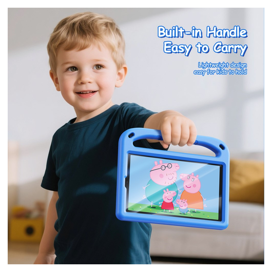 Dux Ducis PUFF Samsung Tab A11 / Tab A9 Kinder Tablethoes met Handvat Blauw afbeelding 6