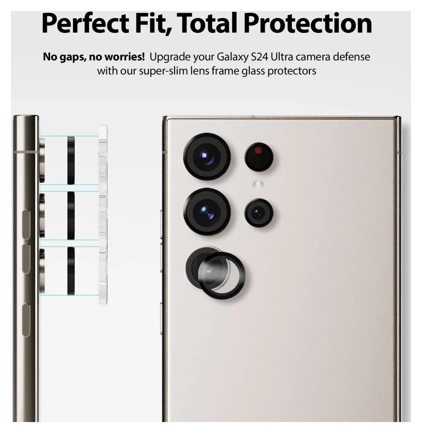 Whitestone Dome Glass + 2x EZ Camera protector Galaxy S24 Ultra afbeelding 9