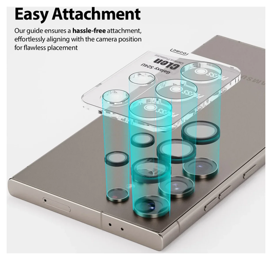 Whitestone Dome Glass + 2x EZ Camera protector Galaxy S24 Ultra afbeelding 5