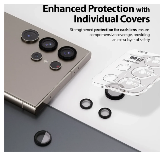 Whitestone Dome Glass + 2x EZ Camera protector Galaxy S24 Ultra afbeelding 7