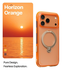 TORRAS Ostand Q3 Air Apple iPhone 17 Pro Max Hoesje 360° MagSafe Stand Oranje afbeelding 3