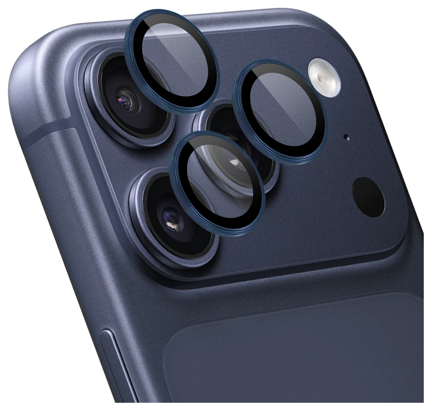 Rosso iPhone 17 Pro / 17 Pro Max Camera Frame Protector Blauw afbeelding 1