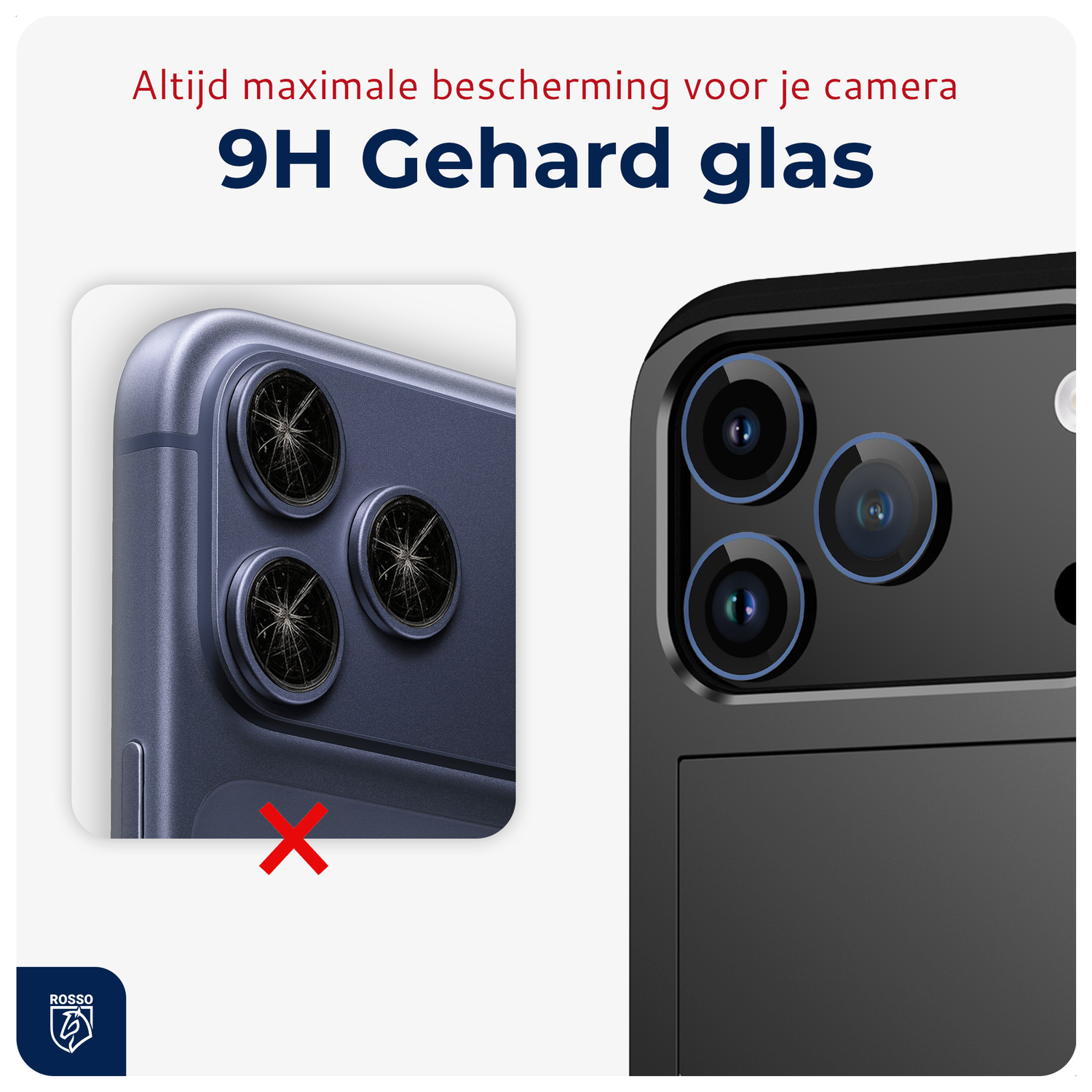 Rosso iPhone 17 Pro / 17 Pro Max Camera Frame Protector Blauw afbeelding 3