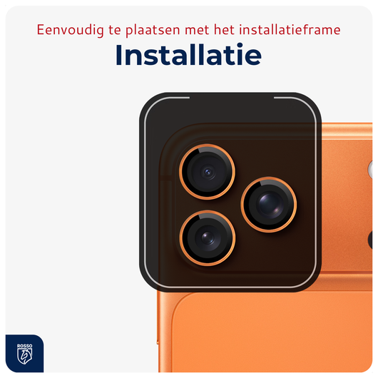 Rosso iPhone 17 Pro / 17 Pro Max Camera Frame Protector Oranje afbeelding 5