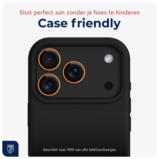 Rosso iPhone 17 Pro / 17 Pro Max Camera Frame Protector Oranje afbeelding 7