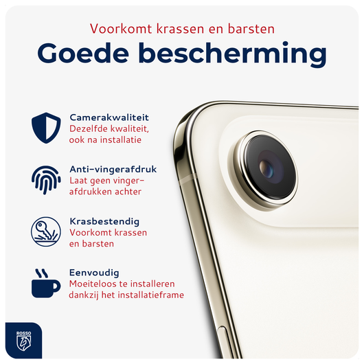 Rosso Apple iPhone Air Camera Frame Protector Goud afbeelding 2