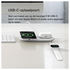 Belkin BoostCharge Pro 2-in-1 Qi2 15W Draadloze MagSafe Oplader Pad Wit afbeelding 3