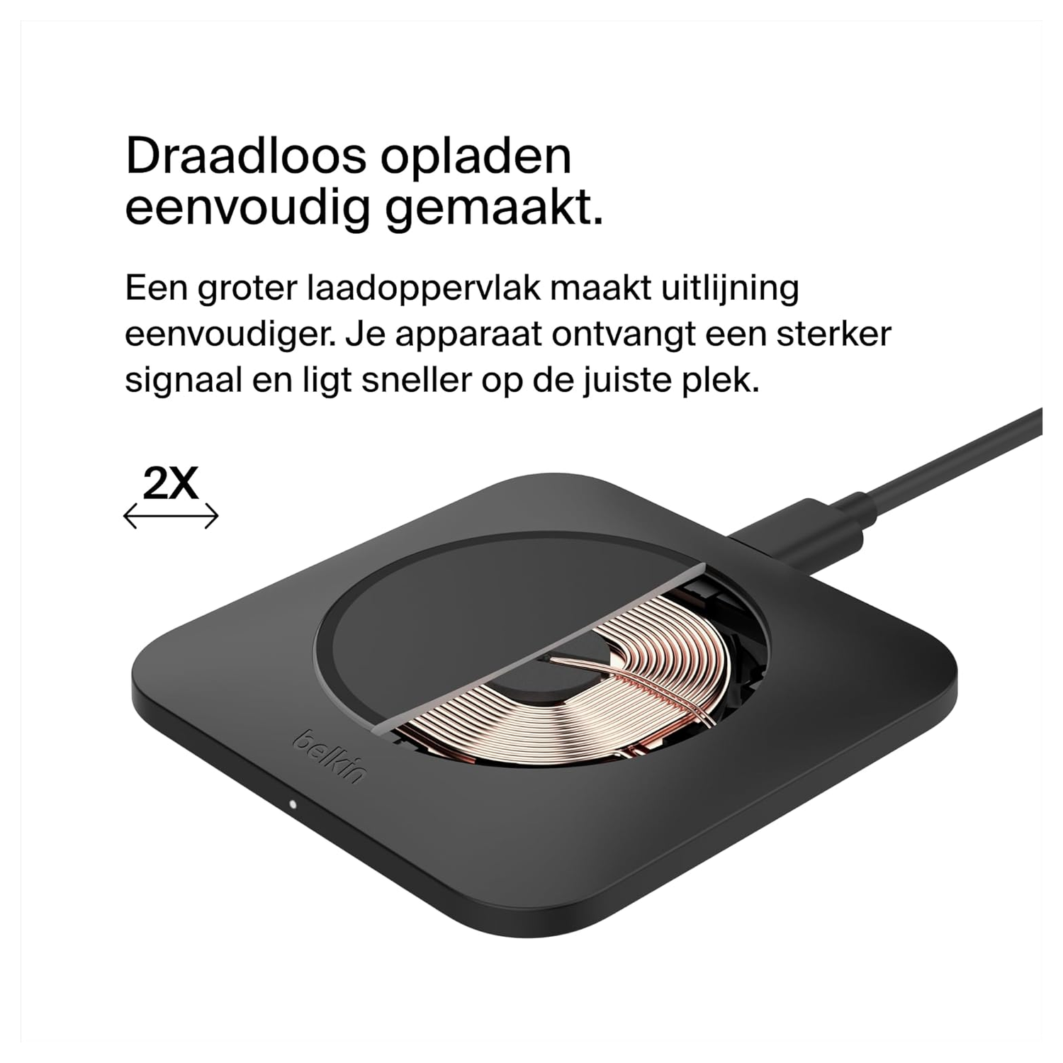 Belkin BoostCharge 15W Draadloze Oplader Fast Charge Laadstation Zwart afbeelding 5