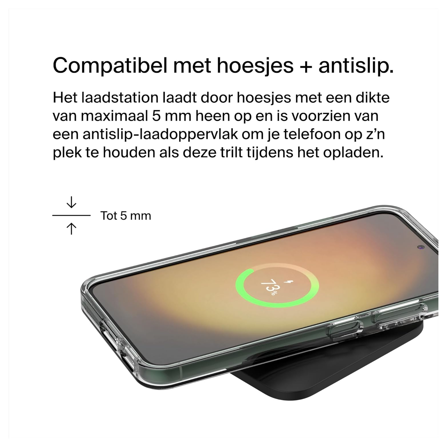 Belkin BoostCharge 15W Draadloze Oplader Fast Charge Laadstation Zwart afbeelding 6