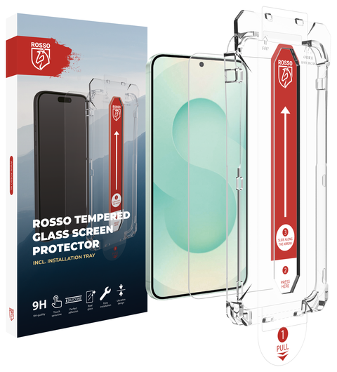 Rosso Samsung Galaxy S26 Plus Tempered Glass met Installatietray Dust Removal afbeelding 2