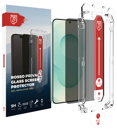 Rosso Samsung Galaxy S26 Plus Privacy Glass met Installatietray Dust Removal afbeelding 11