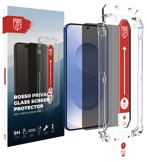 Rosso Samsung Galaxy S26 Privacy Glass met Installatietray Dust Removal afbeelding 7