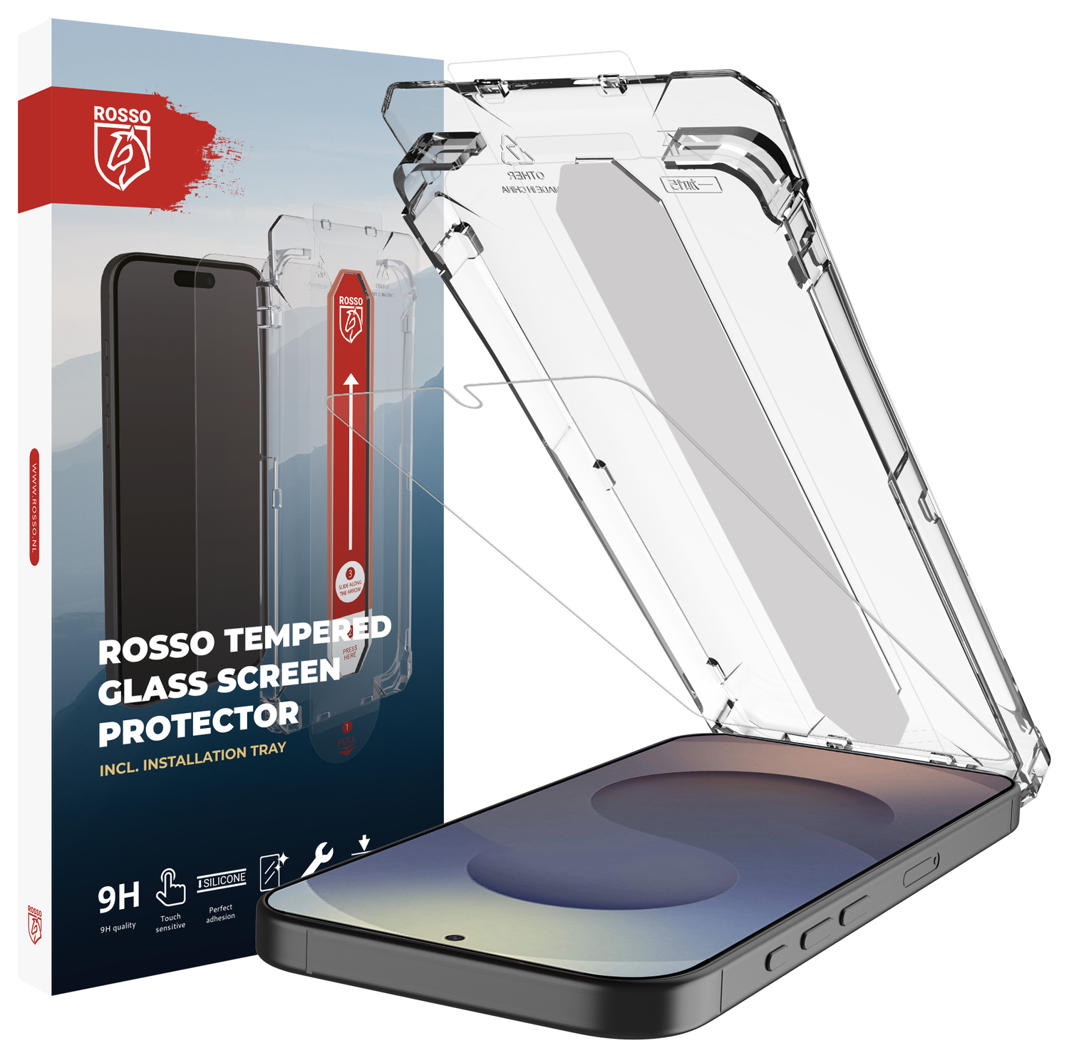 Rosso Samsung Galaxy S26 Ultra Tempered Glass met Installatietray Dust Removal afbeelding 1