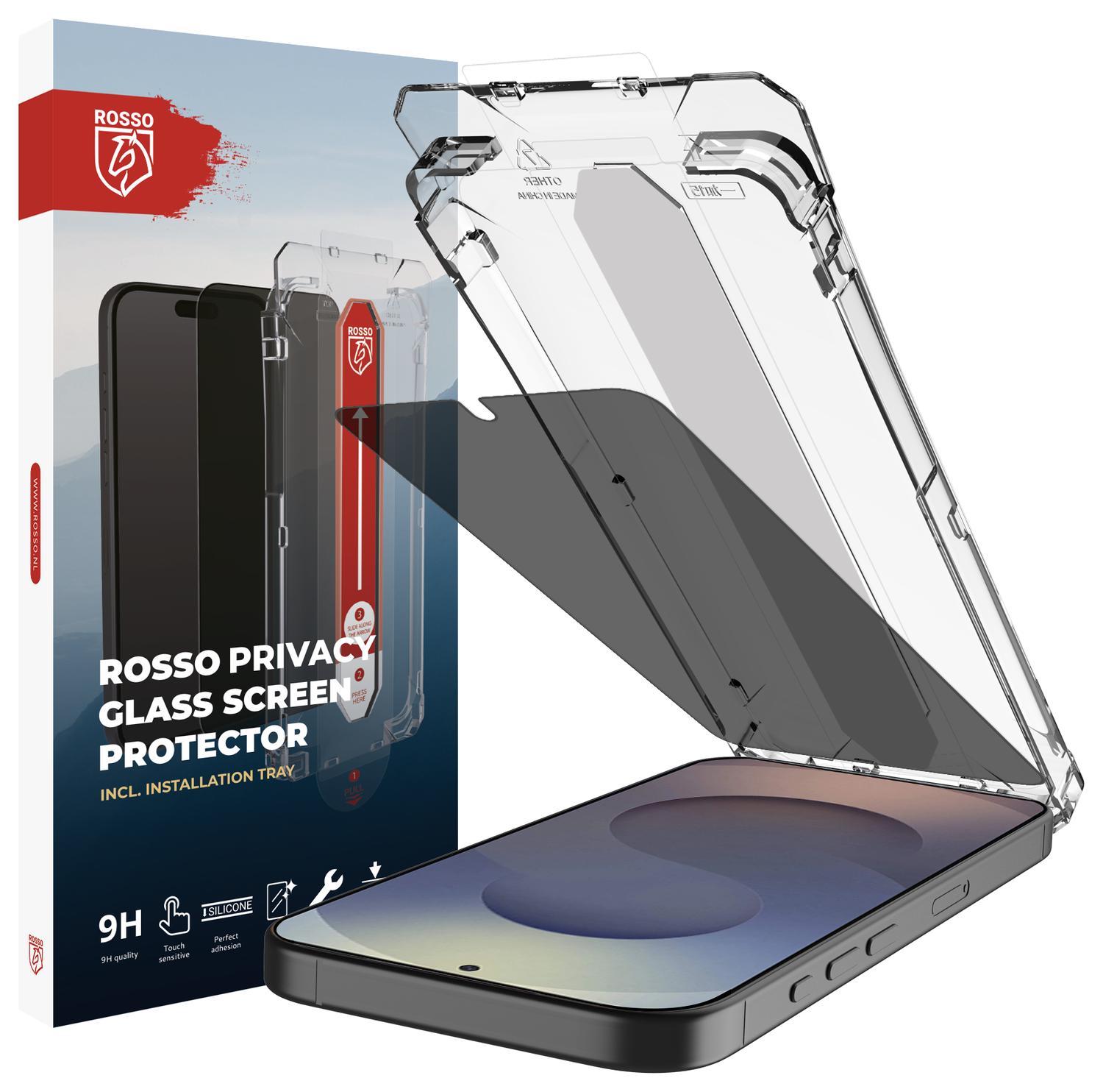 Rosso Samsung Galaxy S26 Ultra Privacy Glass met Installatietray Dust Removal afbeelding 1