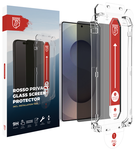 Rosso Samsung Galaxy S26 Ultra Privacy Glass met Installatietray Dust Removal afbeelding 2