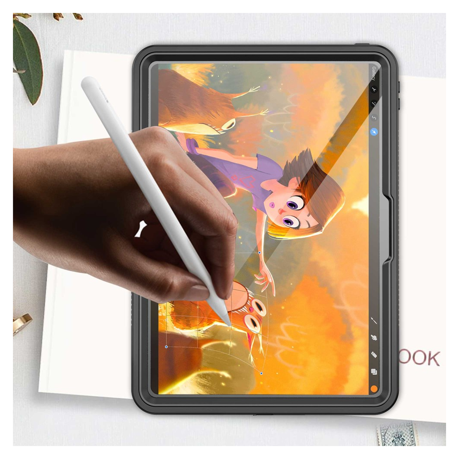 iPad Pro 11 (2024/2025) Hoes Waterdicht Full Protect IP68 Zwart afbeelding 7