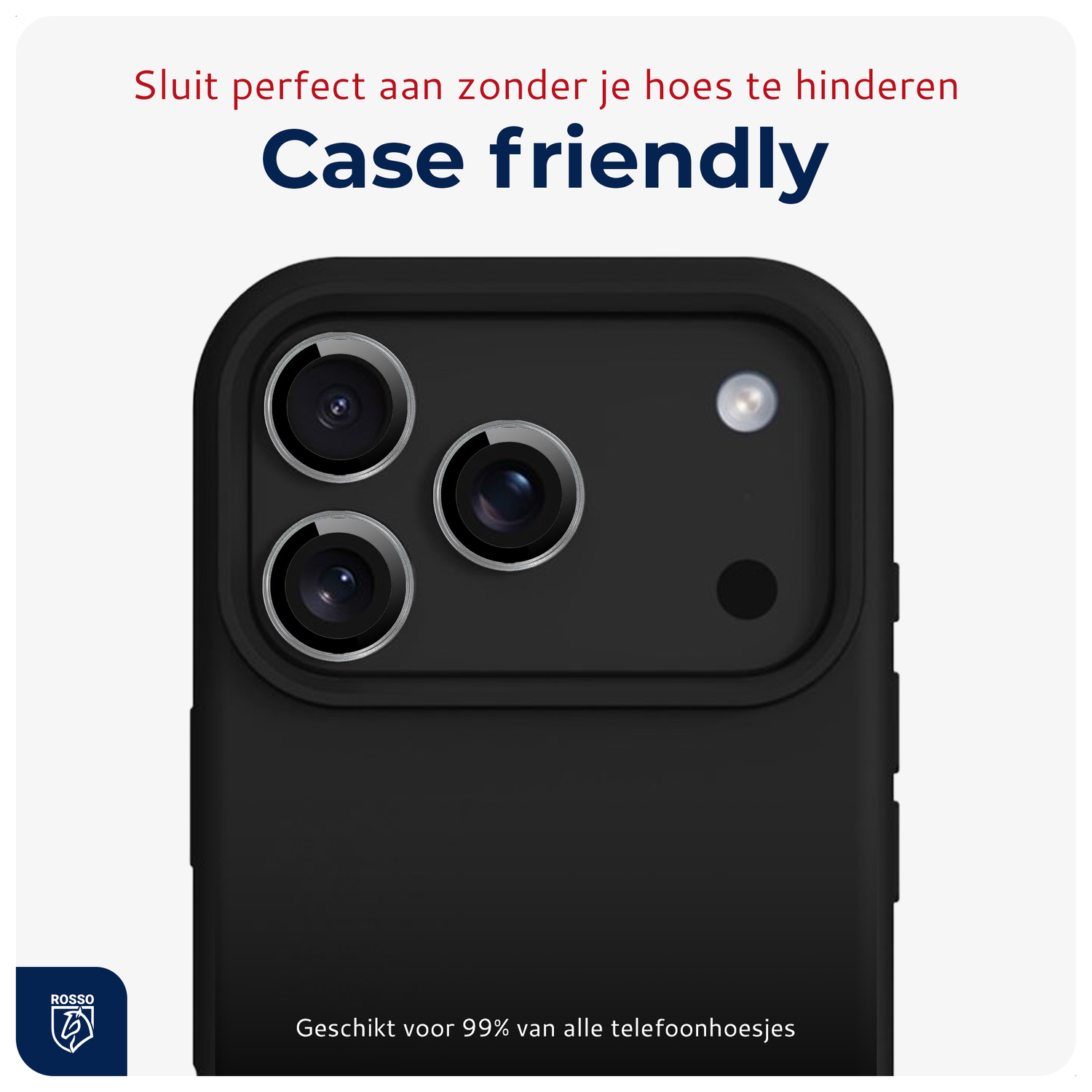 Rosso iPhone 17 Pro / 17 Pro Max Camera Frame Protector Grijs afbeelding 5