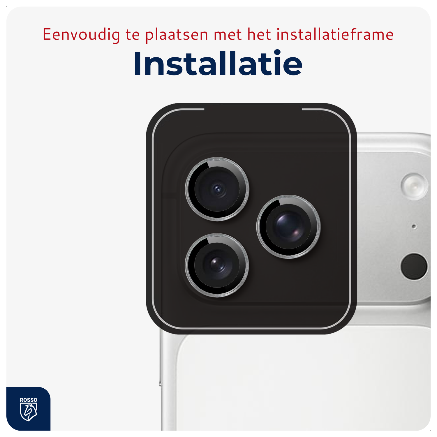 Rosso iPhone 17 Pro / 17 Pro Max Camera Frame Protector Grijs afbeelding 6