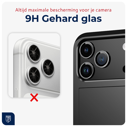 Rosso iPhone 17 Pro / 17 Pro Max Camera Frame Protector Grijs afbeelding 4