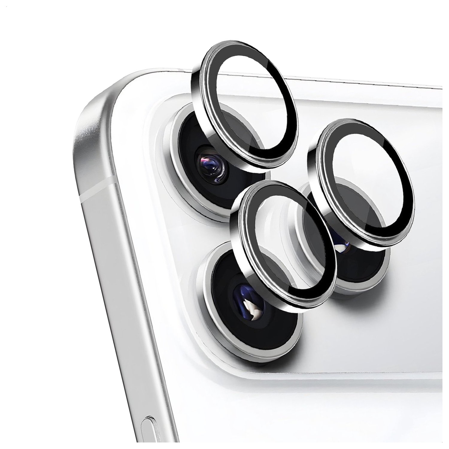Rosso iPhone 17 Pro / 17 Pro Max Camera Frame Protector Zilver afbeelding 1
