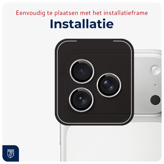 Rosso iPhone 17 Pro / 17 Pro Max Camera Frame Protector Zilver afbeelding 5