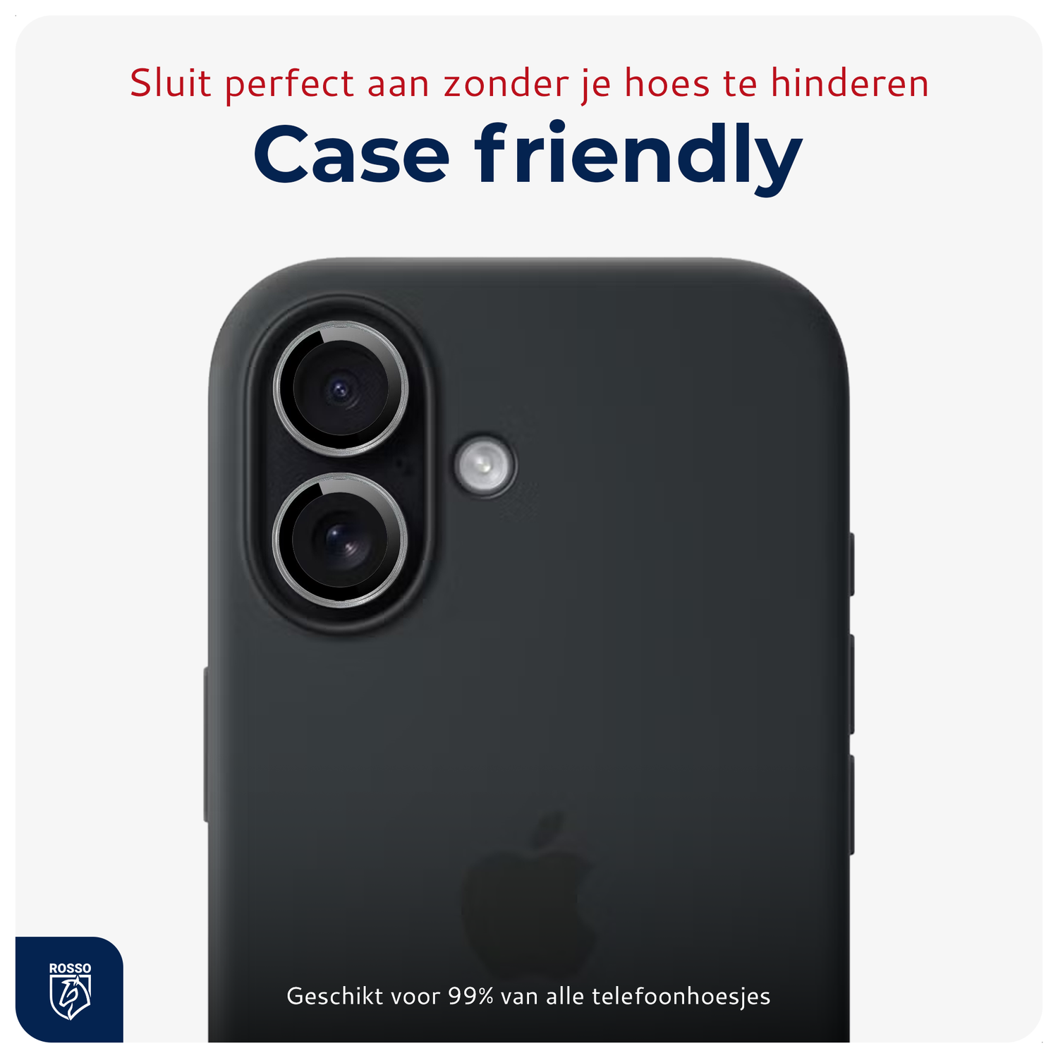 Rosso Apple iPhone 17 Camera Frame Protector Grijs afbeelding 4