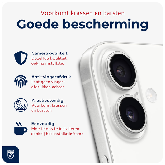 Rosso Apple iPhone 17 Camera Frame Protector Grijs afbeelding 2