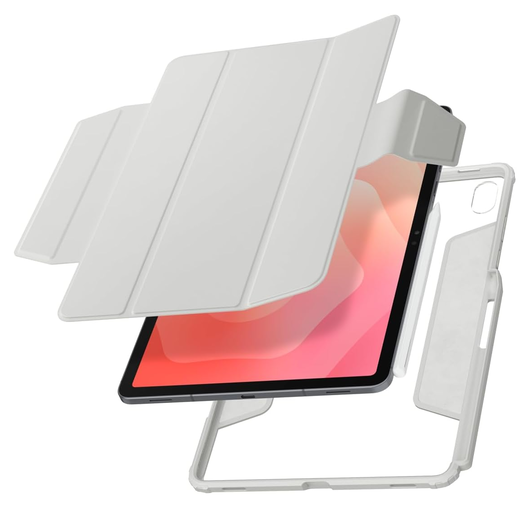 Spigen AirSkin Pro Samsung Galaxy Tab S11 Hoes Book Case Grijs afbeelding 1