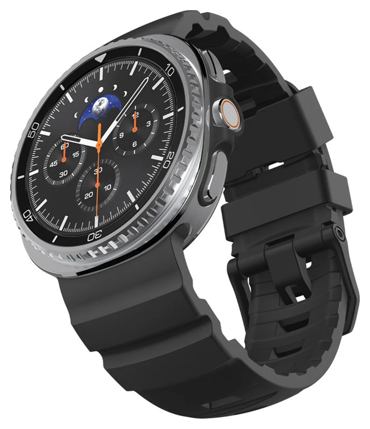 Spigen WBS2 - Samsung Galaxy Watch 8 Siliconen Bandje - Zwart afbeelding 15