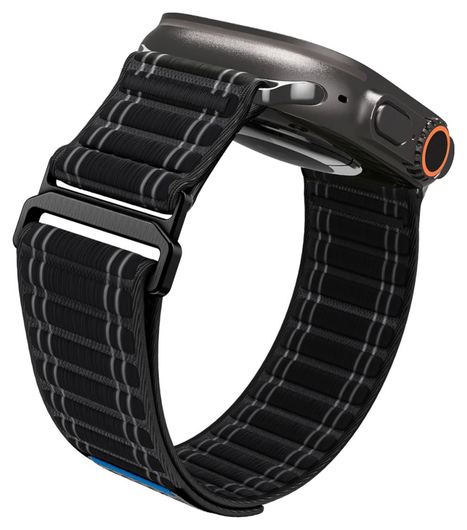 Spigen WBF0 - Apple Watch 1-11/SE/Ultra Bandje - 49/46/45/44/42MM - Zwart afbeelding 6