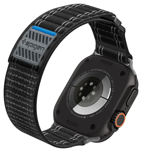 Spigen WBF0 - Apple Watch 1-11/SE/Ultra Bandje - 49/46/45/44/42MM - Zwart afbeelding 8