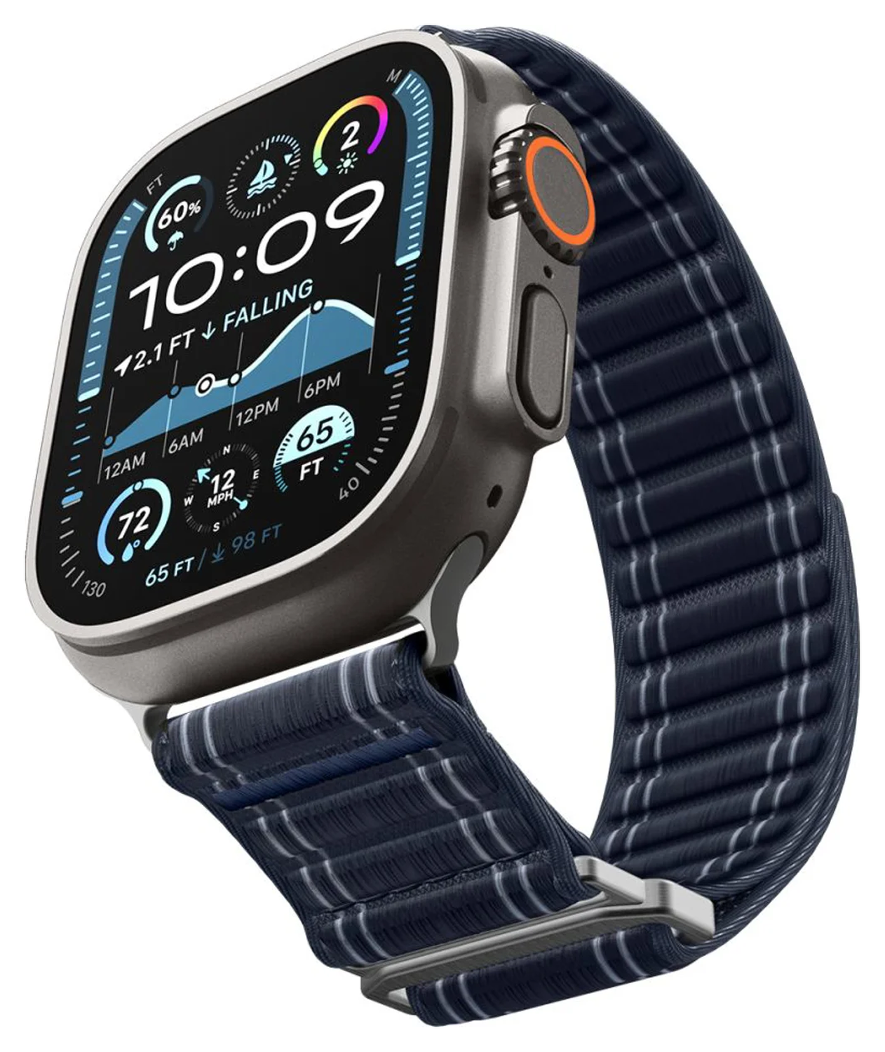 Spigen WBF0 - Apple Watch 1-11/SE/Ultra Bandje - 49/46/45/44/42MM - Blauw afbeelding 12