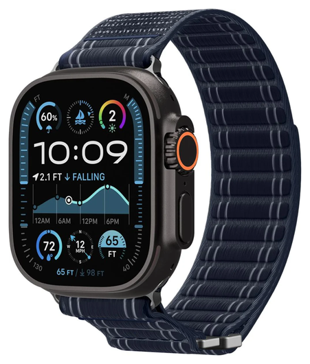 Spigen WBF0 - Apple Watch 1-11/SE/Ultra Bandje - 49/46/45/44/42MM - Blauw afbeelding 11