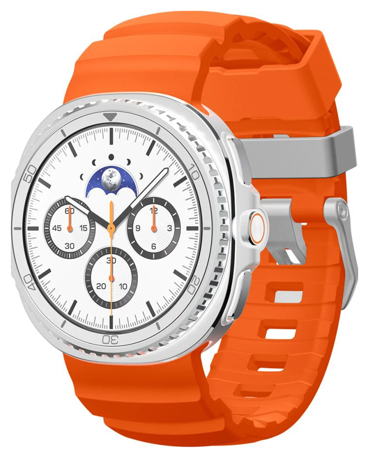 Spigen WBS2 - Samsung Galaxy Watch 8 Siliconen Bandje - Oranje afbeelding 1
