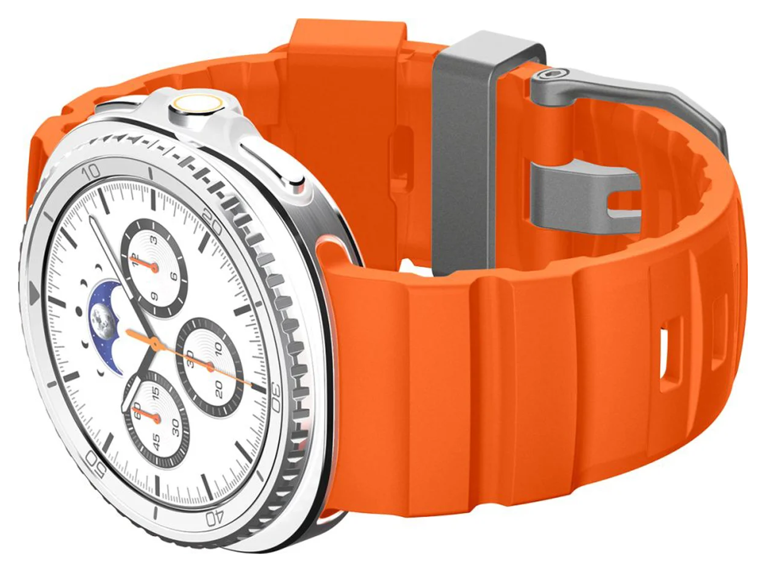 Spigen WBS2 - Samsung Galaxy Watch 8 Siliconen Bandje - Oranje afbeelding 12